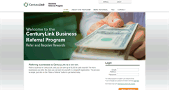 Desktop Screenshot of centurylinkbusinessreferral.com